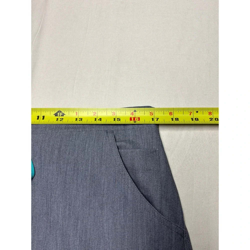 FIGS High Waisted Yola Skinny Scrub‎ Pants Large W34 L29 Gray Heathered tw2000r